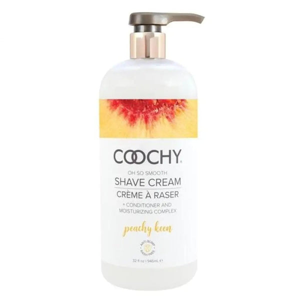  coochy shave cream peachy keen 32 oz bottle