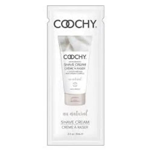 coochy shave cream au natural 0.5 oz pouch