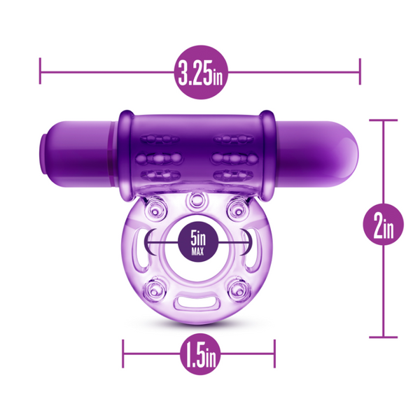 Couples Play ring dimensions: 3.25in wide, 2in tall, 1.5in base, fits up to 5in circumference