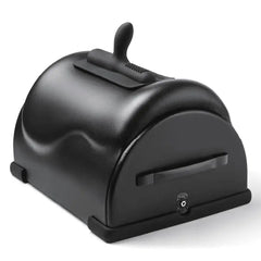 The Cowgirl Premium Sex Machine in matte black, showing front slot and base