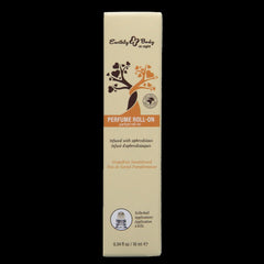 Cream-toned box for At Night Perfume Roll-On listing Grapefruit Sandalwood scent notes