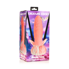 Creature Cocks Pegasus Pecker Winged Silicone Dildo shown inside retail packaging box