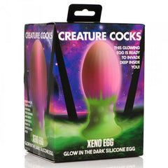 Creature Cocks Xeno Egg retail packaging box showing product name and space-themed design