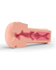 Cross-section of the Opus E sleeve displaying detailed internal ribbed texture canal