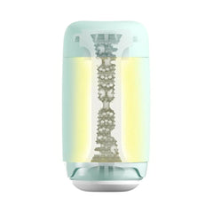 Cross-section view of Tenga Puffy showing internal supple bead texture channel