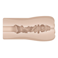 Cross-section view of Tight Lipped internal texture with ridges, nubs, and varied chambers