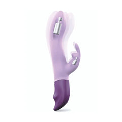 Cutaway view showing dual internal motors positioned in shaft and bunny ears of vibrator