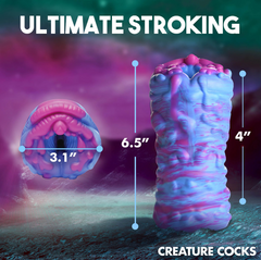 Cyclone stroker dimensions diagram showing 6.5 inch length, 4 inch height, and 3.1 inch opening