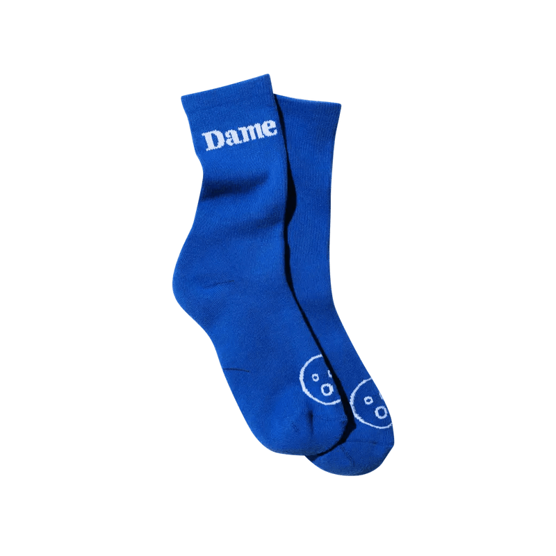 dame warm socks in blue color