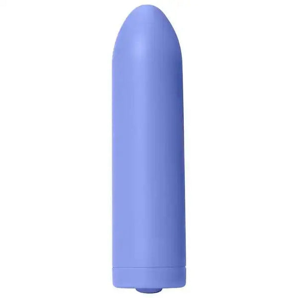 Dame Zee Bullet Vibrator in periwinkle blue, smooth matte silicone finish, compact tapered tip