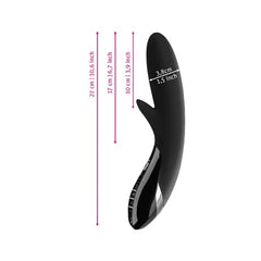 Daring Danny size diagram: 27 cm total length, 10 cm insertable, 3.8 cm diameter