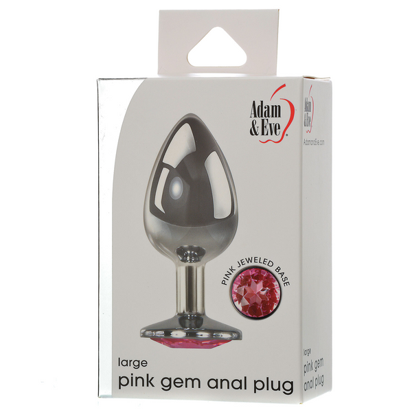 Adam & Eve Pink Gem Anal Plug Large