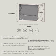 Fasinator Throw - Regular size - Faux Fur Grey & Black - Dreamy Desire