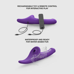 MULTI ORGASM DILDO - L - PURPLE
