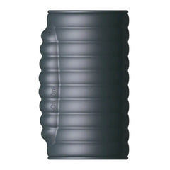 Close-up of the Deep Vibe sleeve showing ribbed elastomer texture on all sides