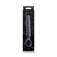 Desire Lucent Vibrating Wand in dark packaging with brand name and product name printed in gold