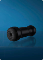 Detachable black silicone sleeve shown horizontally on reflective surface, petal-style opening