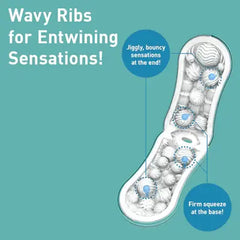 Diagram of Flip Orb interior highlighting wavy ribs, orb nodules and pressure zones