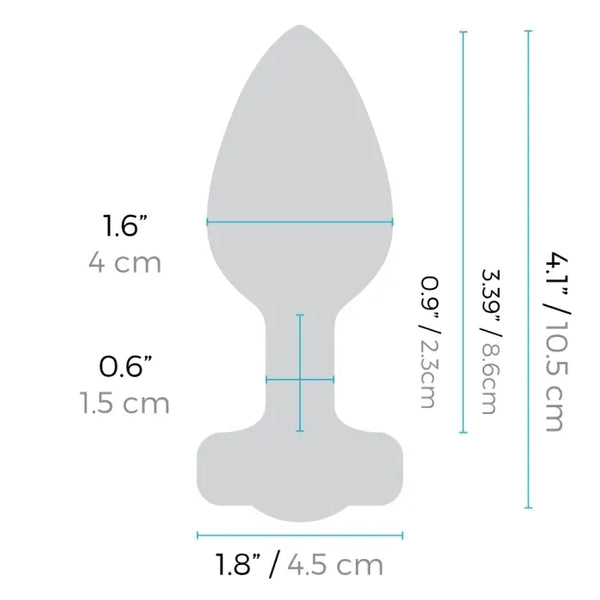 Diagram showing plug dimensions: 4.1in total length, 1.6in width, 1.8in base diameter