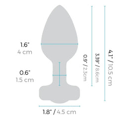 Diagram showing plug dimensions: 4.1in total length, 1.6in width, 1.8in base diameter