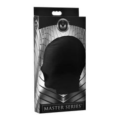 Disguise Open Mouth Hood with Blindfold in retail box, Master Series branding on dark packaging