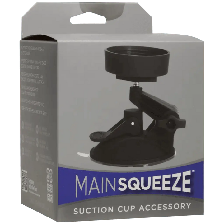 Doc Johnson Main Squeeze Suction Cup Accessory - Black - Dreamy Desire