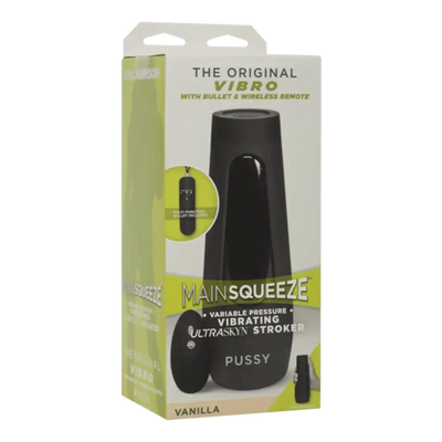 Doc Johnson Main Squeeze The Original Vibro Pussy Stroker Vanilla - Dreamy Desire