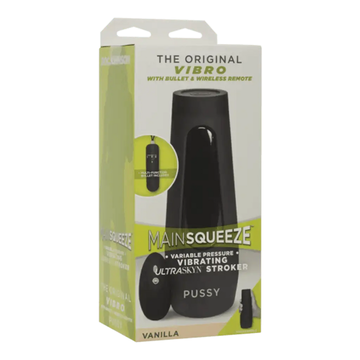 Doc Johnson Main Squeeze The Original Vibro Pussy Stroker Vanilla - Dreamy Desire