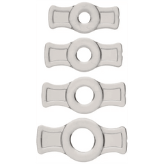 Doc Johnson TitanMen - Cock Ring Set - Clear - Dreamy Desire