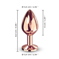 Dorcel Diamond Butt Plug Rose Gold Medium - Dreamy Desire