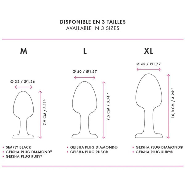 Dorcel Geisha Butt Plug Ruby Extra Large - Dreamy Desire