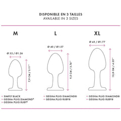 Dorcel Geisha Butt Plug Ruby Extra Large - Dreamy Desire