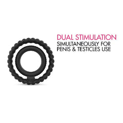Dorcel Dual Ring flat lay with dual stimulation label highlighting two-ring design