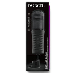 Dorcel Thrust Blow masturbator in black box packaging with suction cup base shown
