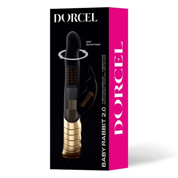 Dorcel Vibrators BABY RABBIT BLACK & GOLD 2.0 - RECHARGEABLE