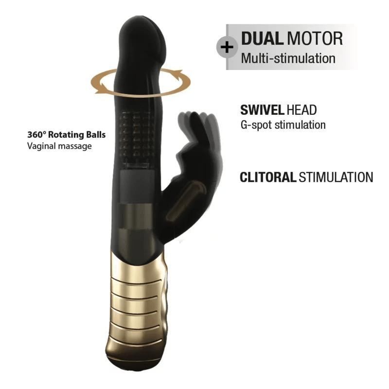 Dorcel Vibrators BABY RABBIT BLACK & GOLD 2.0 - RECHARGEABLE