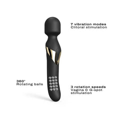 Dorcel Dual Orgasms Wand Vibrator Gold - Dreamy Desire