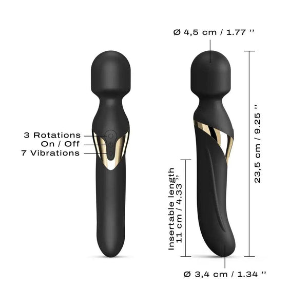 Dorcel Dual Orgasms Wand Vibrator Gold - Dreamy Desire