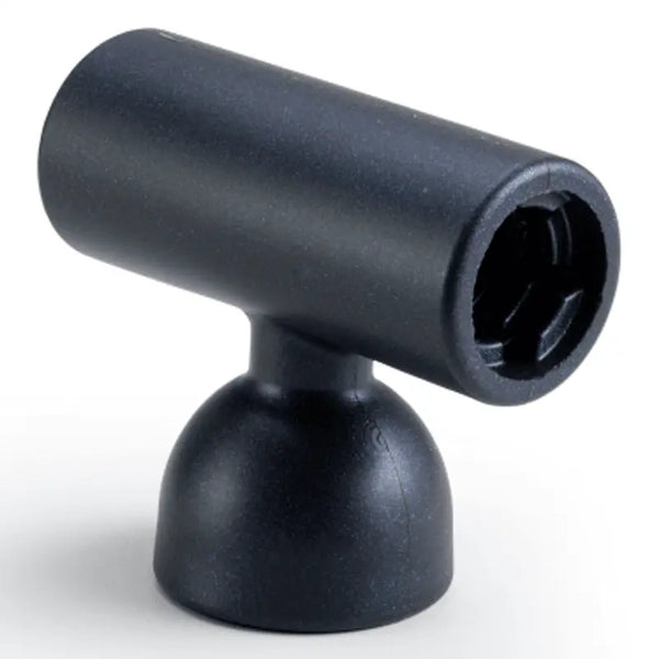 Doxy 3 Masturbator Attachment in matte black silicone with cylindrical sleeve and dome base