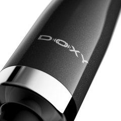 Close-up of Doxy Die Cast Max body showing textured matte black aluminium finish