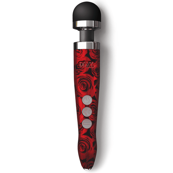 Doxy Die Cast 3R Rose Pattern Massage Wand - Dreamy Desire