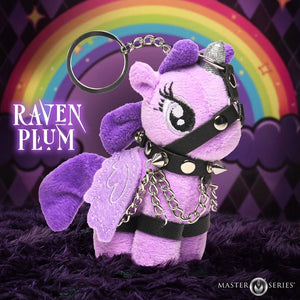Master Series Raven Plum Bondage Pony Keychain – Purple