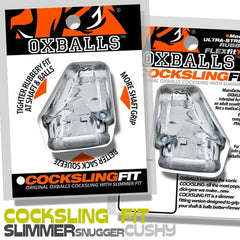 OXBALLS CockSling FIT Clear product and packaging