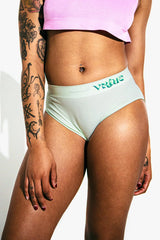Womens Large - JockVStrap Rib Briefs - Mint