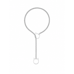 CAT O RING SLIP CHOKE CHAIN-SILVER