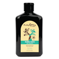 Earthly Body at Night Sea Jasmine Bubble Bath 8.4 oz in a dark amber bottle