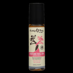 Earthly Body At Night Wild Pink Rose Perfume Roll-On 10ml glass bottle with pink label