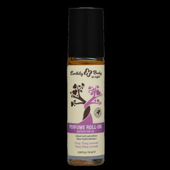 Earthly Body At Night Ylang Ylang Lavender Perfume Roll-On 10ml bottle with purple label