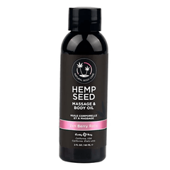 Earthly Body Hemp Seed Massage Oil Zen Berry Rose - Dreamy Desire