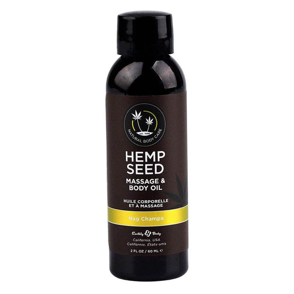 Earthly Body Hemp Seed Massage Oil Nag Champa - Dreamy Desire